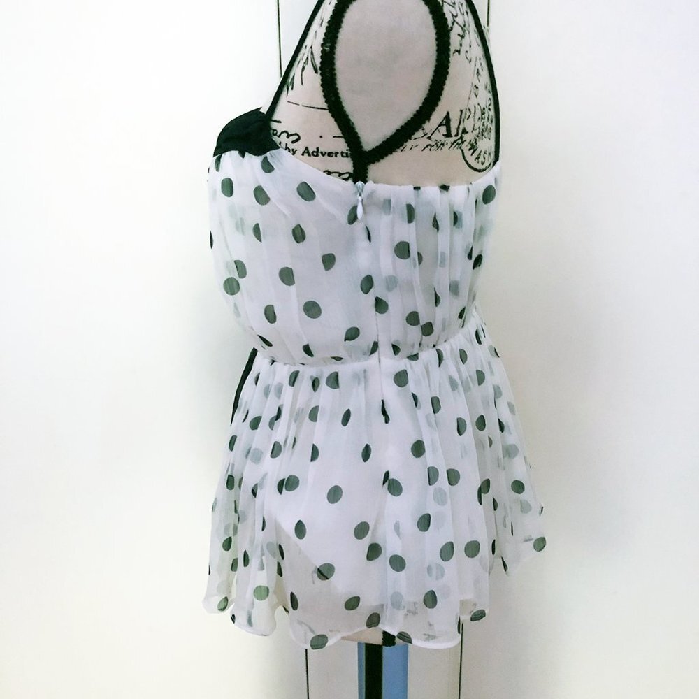 Anthropologie Girls From Savoy Bright Forecast Polka Dot Tank - Picture 5 of 7